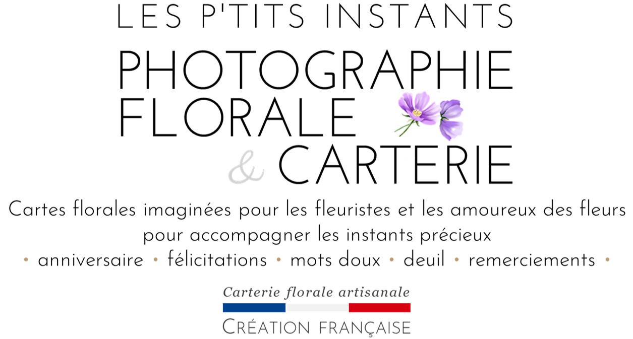 Cartes florales imaginées pour les fleuristes et les amoureux des fleurs