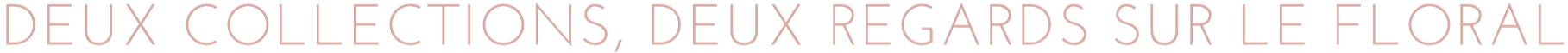 Deux collections, deux regards sur le floral