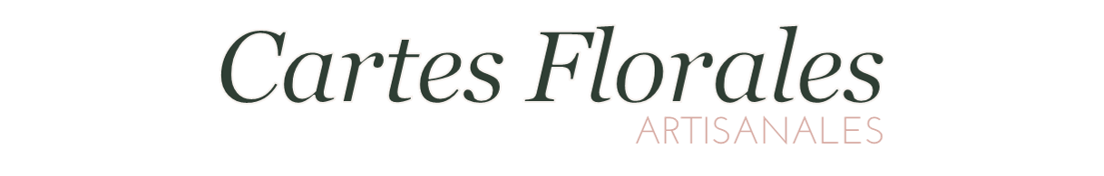CARTES FLORALES ARTISANALES