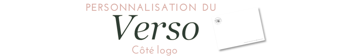 Personnalisation du VERSO