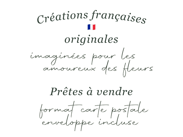 Créations françaises originales • Prêtes à vendre
