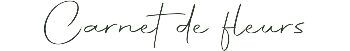 Carnet de Fleurs