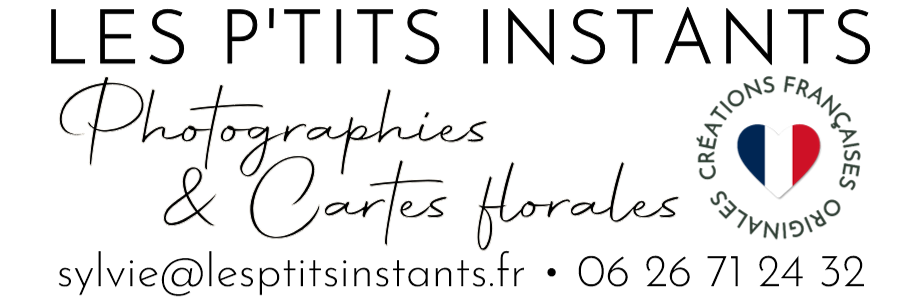 LES P'TITS INSTANTS Photographies & Cartes florales • sylvie@lesptitsinstants.fr • +33 6 26 71 24 32
