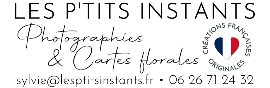 LES P'TITS INSTANTS Photographies & Cartes florales • sylvie@lesptitsinstants.fr • +33 6 26 71 24 32