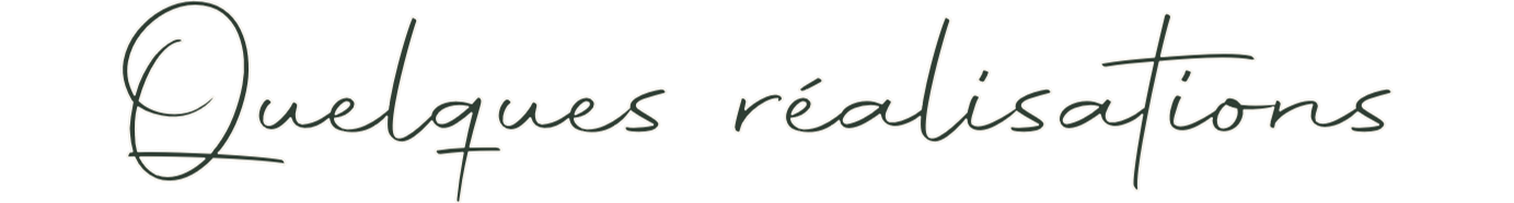 Quelques réalisations